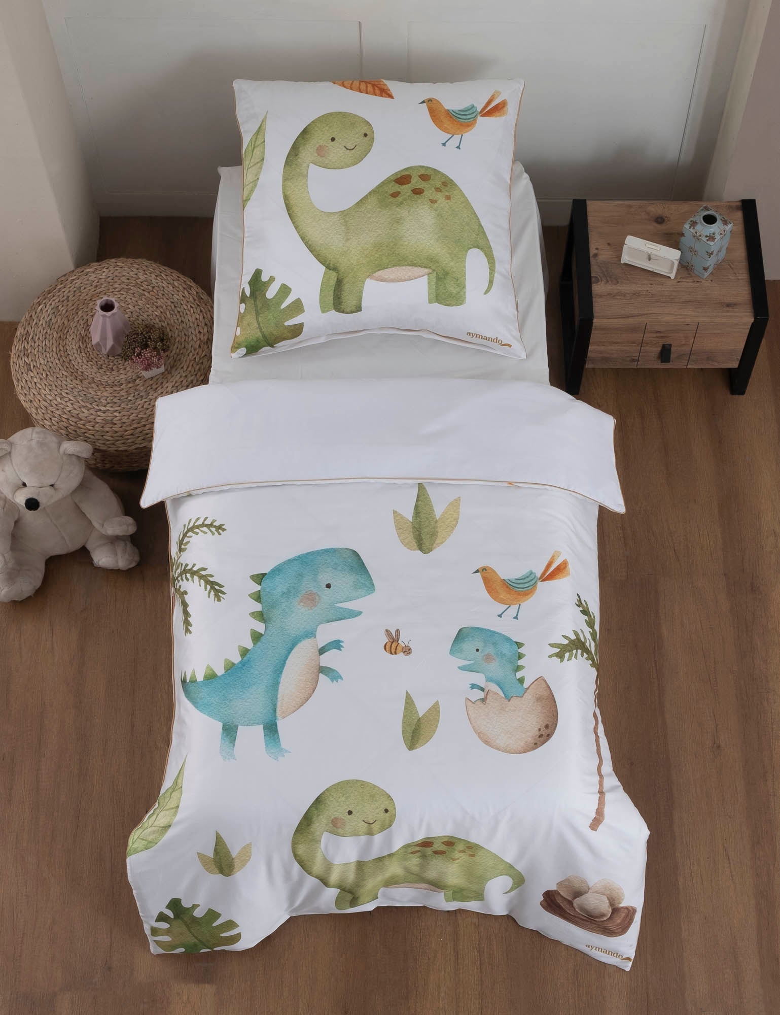 Kinder Bettwäsche Dino