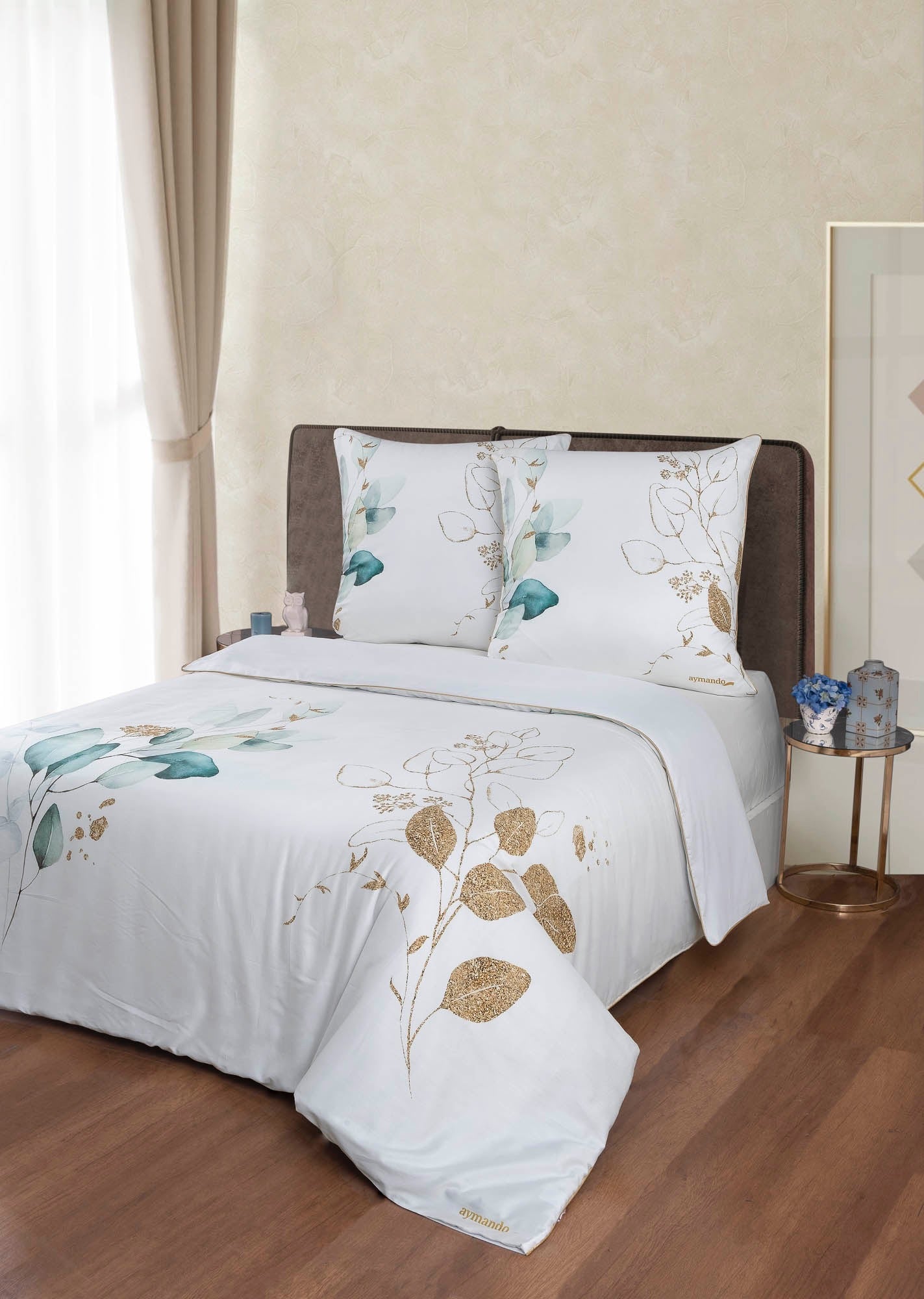 Deluxe Satin Bettwäsche Leaf Green