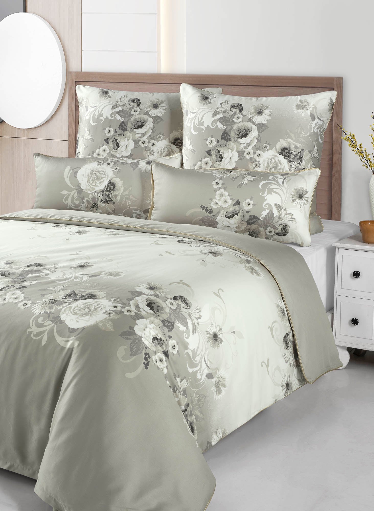 Deluxe Satin Bettwäsche Hevin