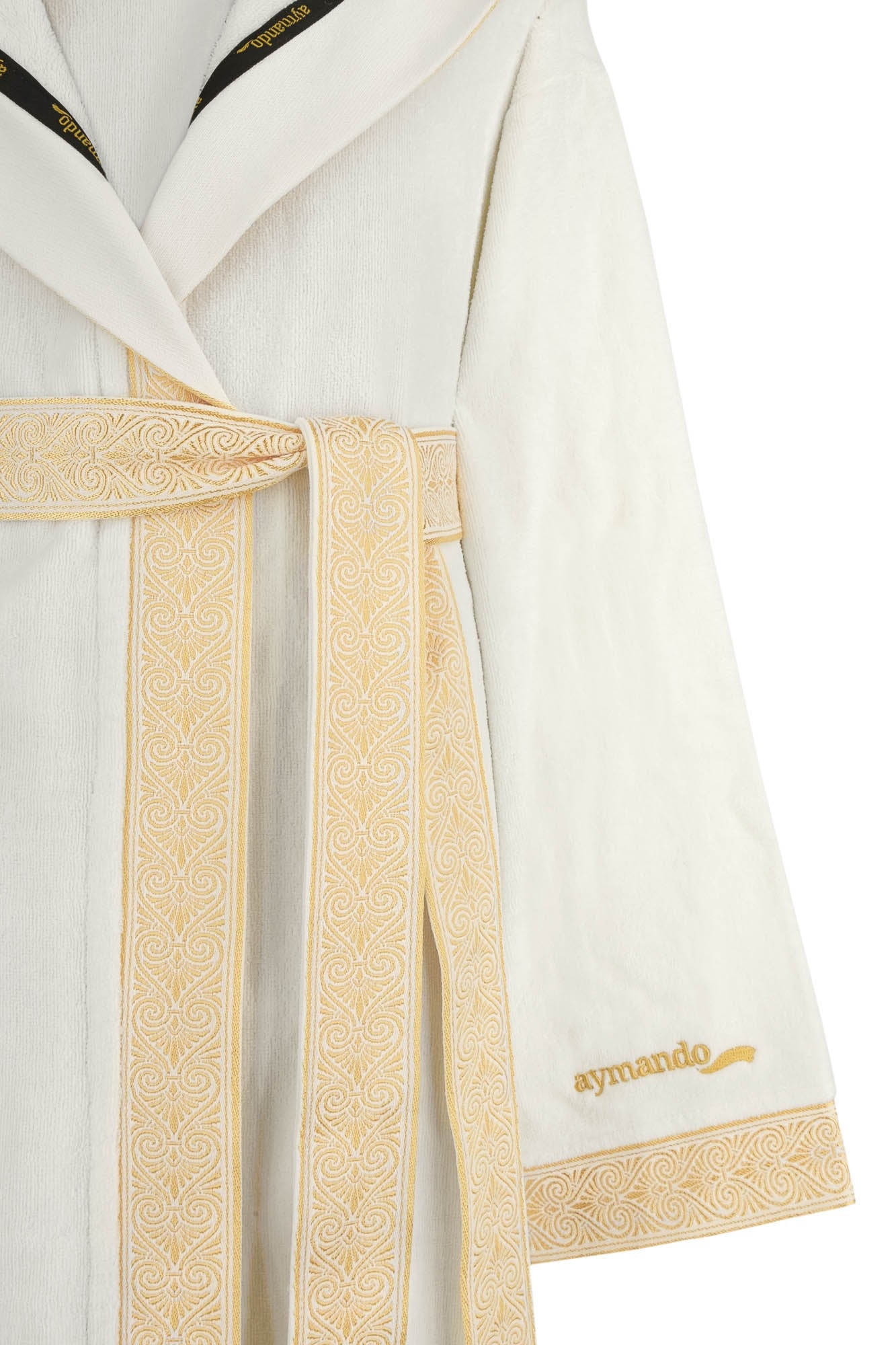 Luxury Bathrobe White and Gold