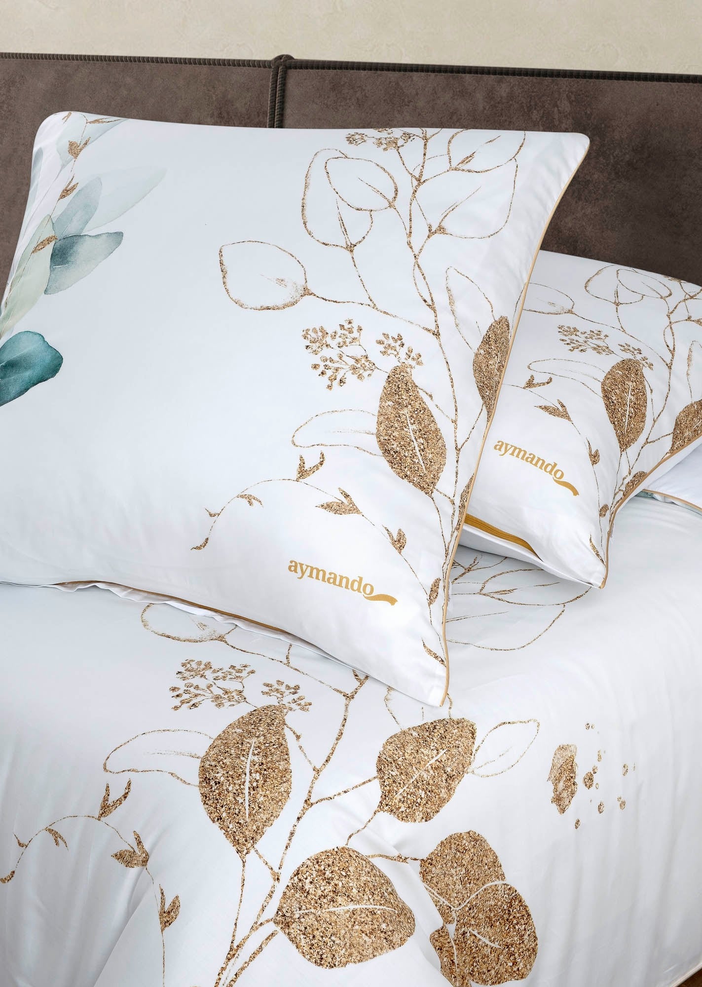 Deluxe Satin Bettwäsche Leaf Green