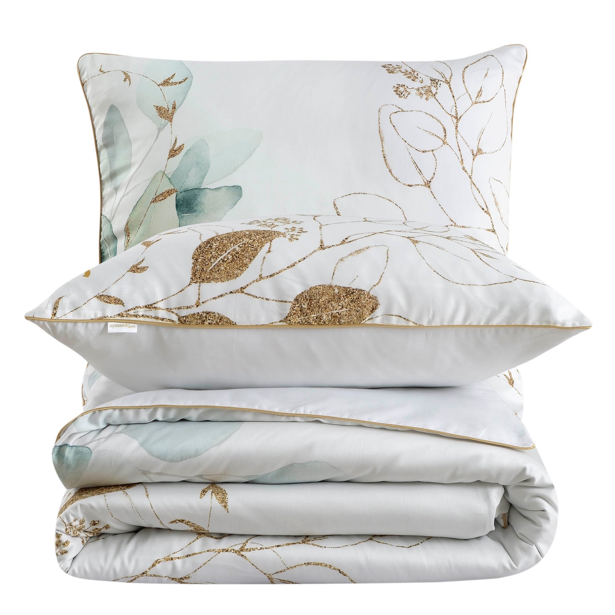 Deluxe Satin Bettwäsche Leaf Green