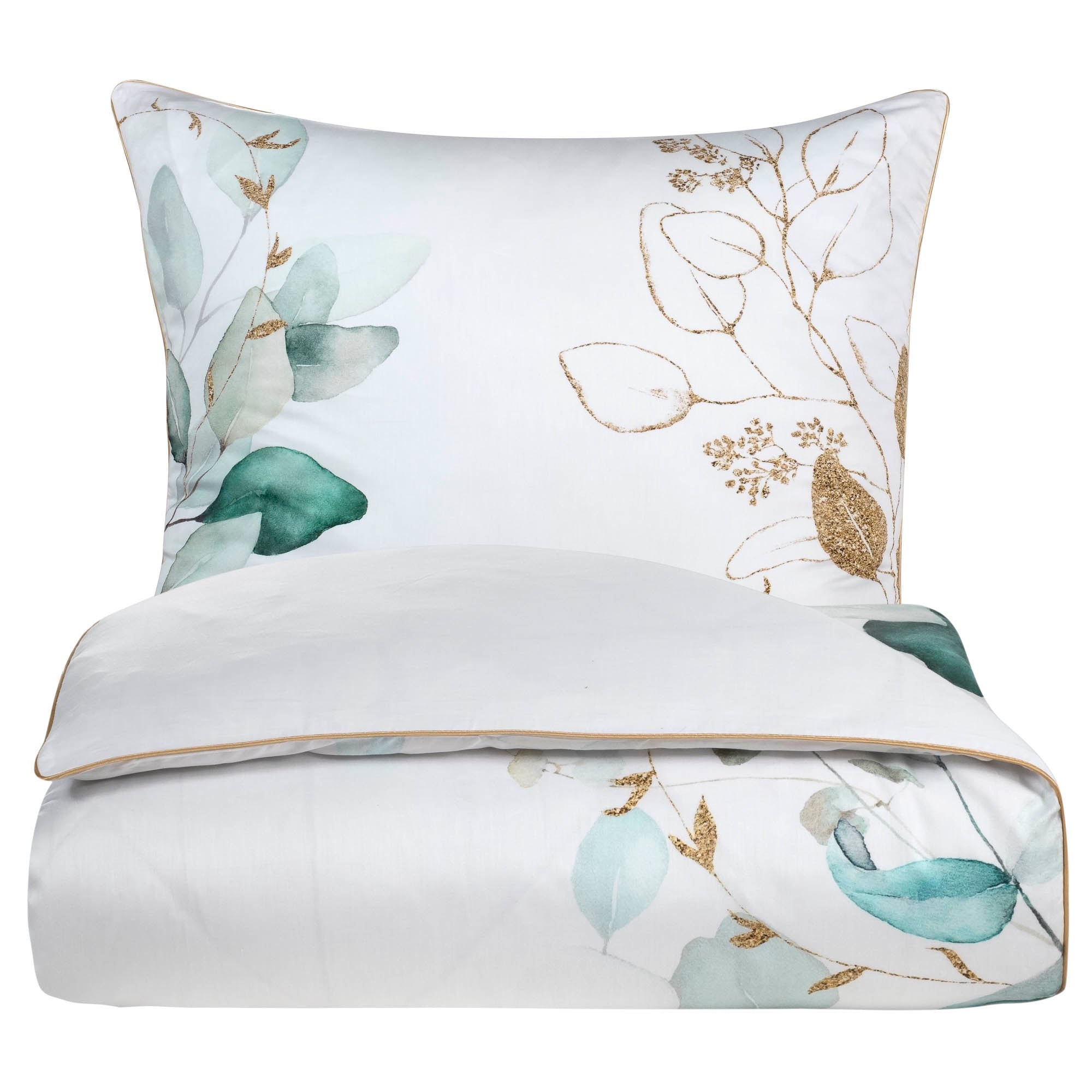 Deluxe Satin Bettwäsche Leaf Green