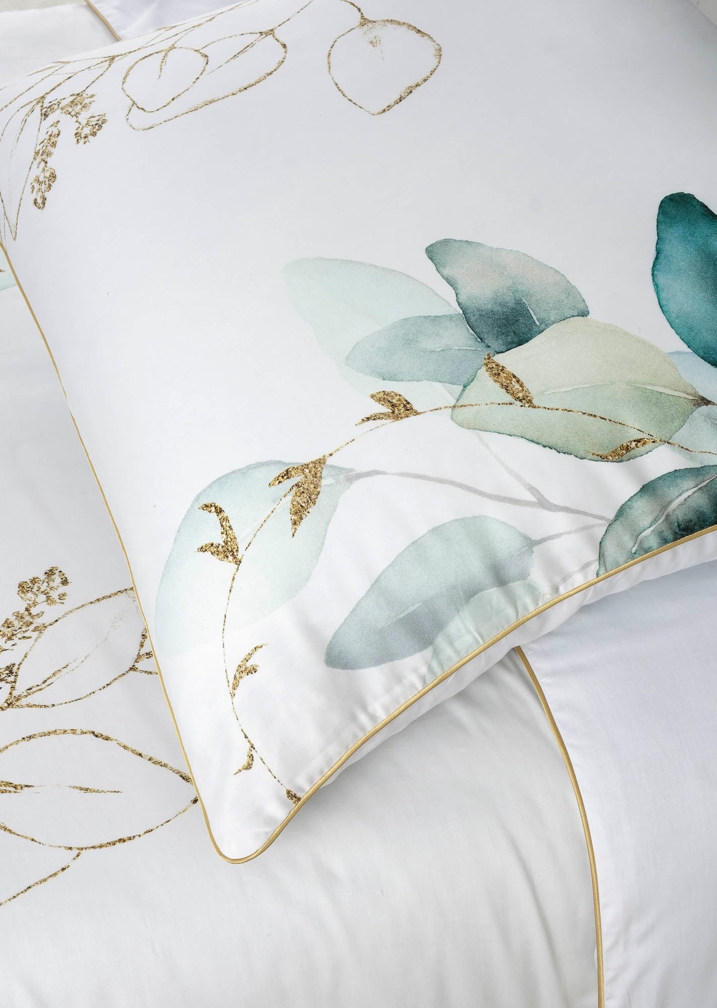 Deluxe Satin Bettwäsche Leaf Green