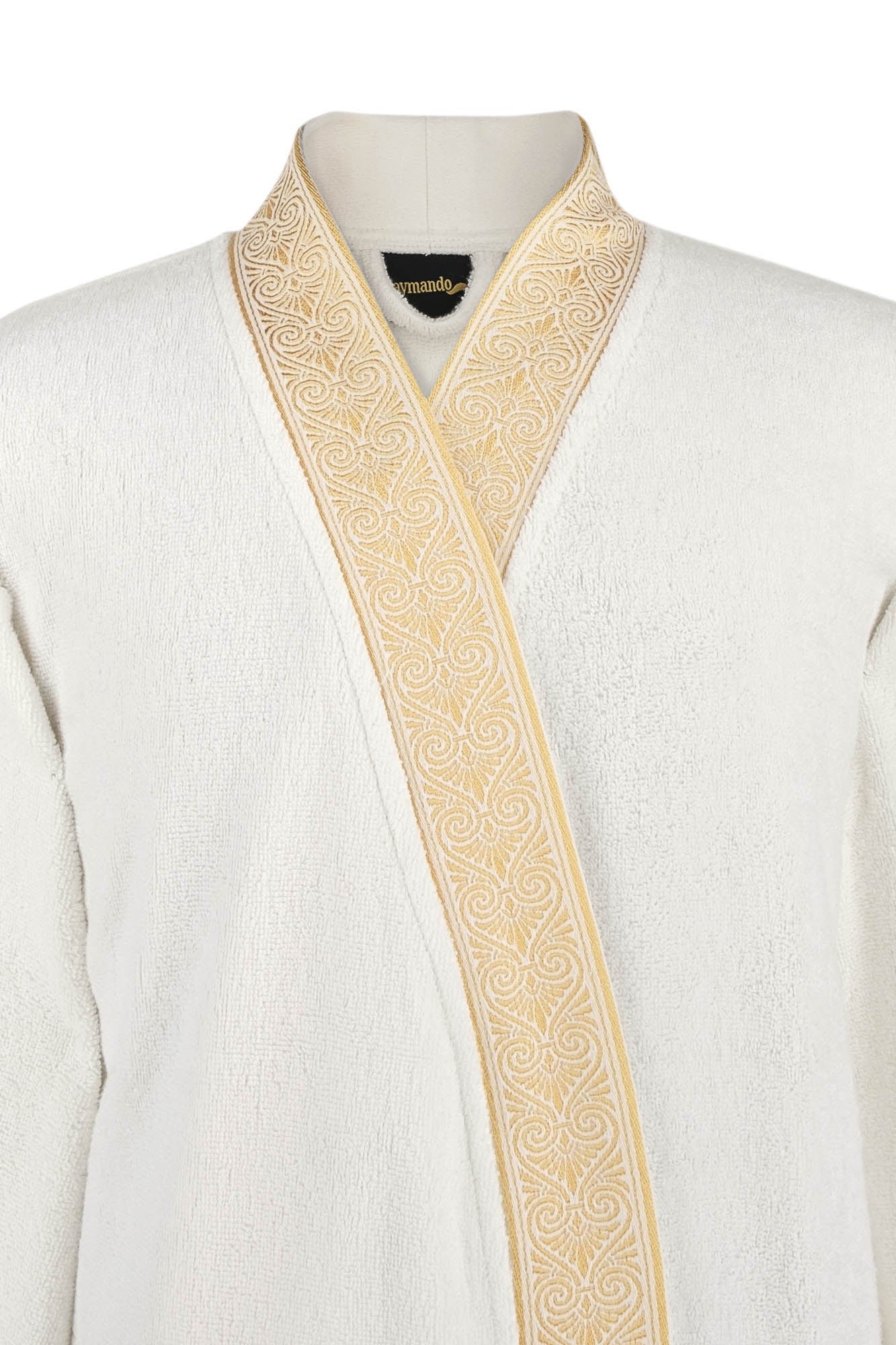 Luxury Bathrobe Kimono white-gold