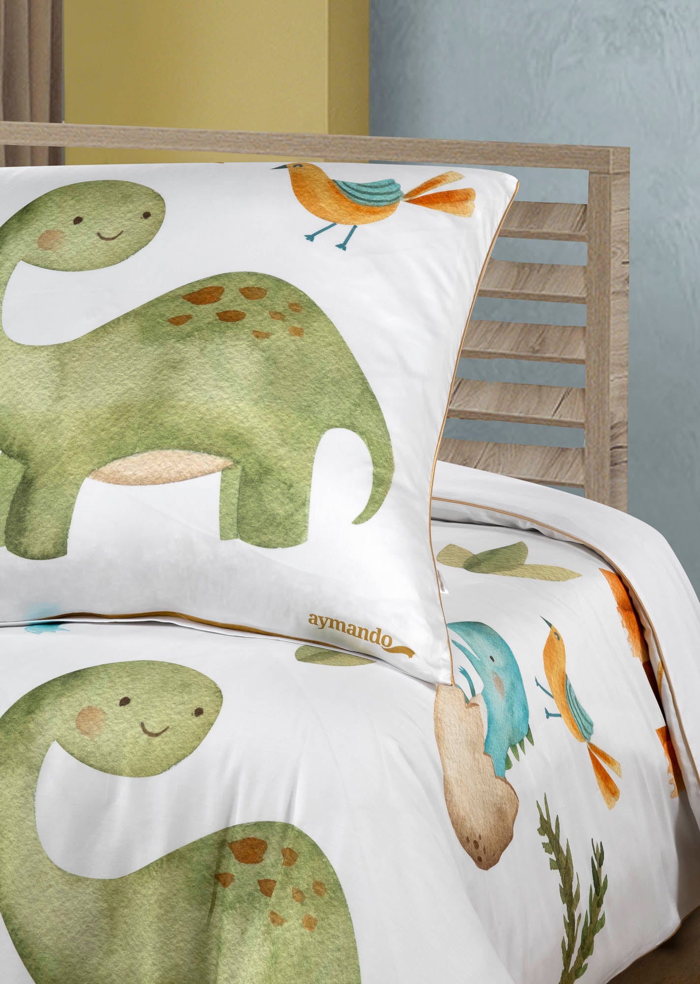 طقم مفارش سرير للصغار نقش ديناصور